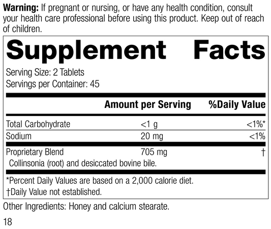CholacolĀ®, 90 Tablets, Rev 16 Supplement Facts