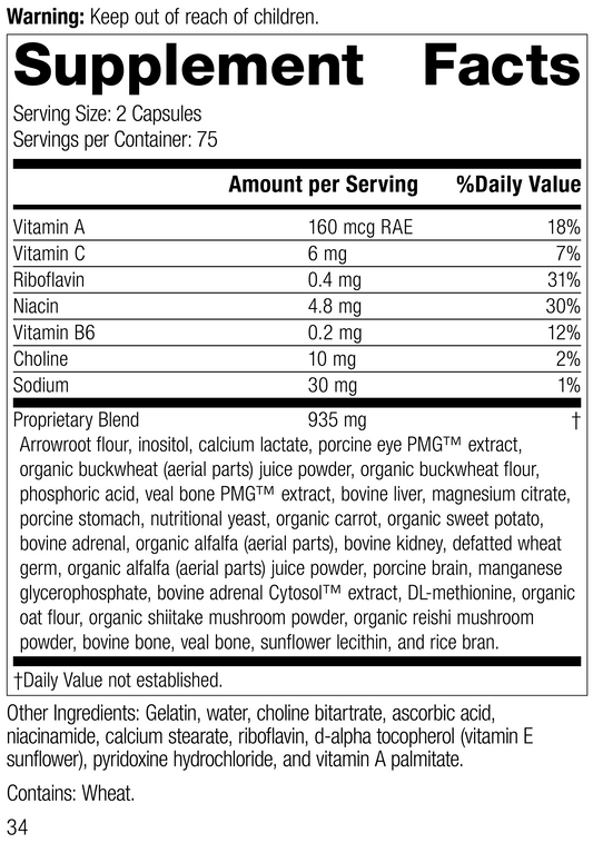 Eyeplexยฎ, 150 Capsules, Rev 33 Supplement Facts