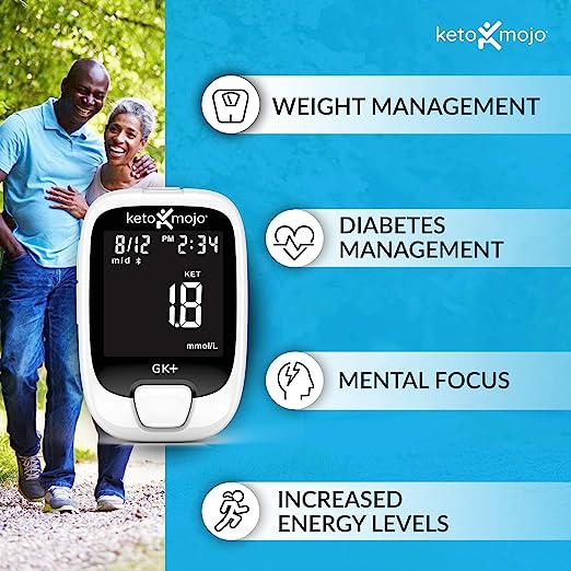 Keto-Mojo GK+ Bluetooth Glucose & Ketone Testing Kit - Basic Starter Kit