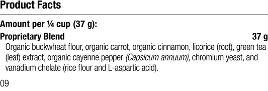 Equine Metabolic Support, Rev 09 Supplement Facts