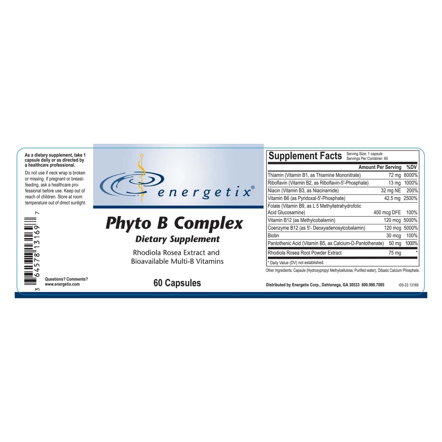 Phyto B Complex, 60 Capsules