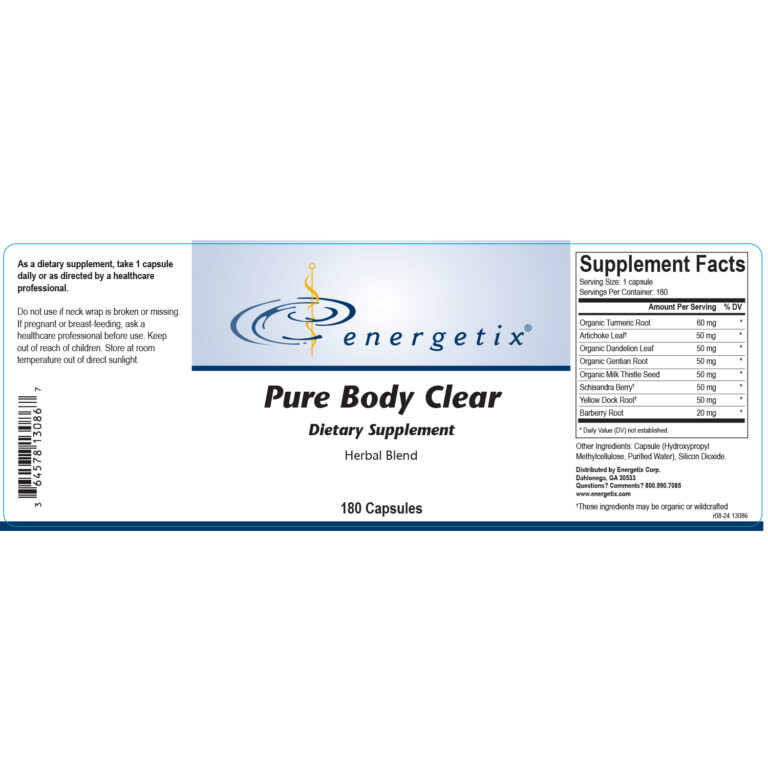Pure Body Clear 180 Capsules