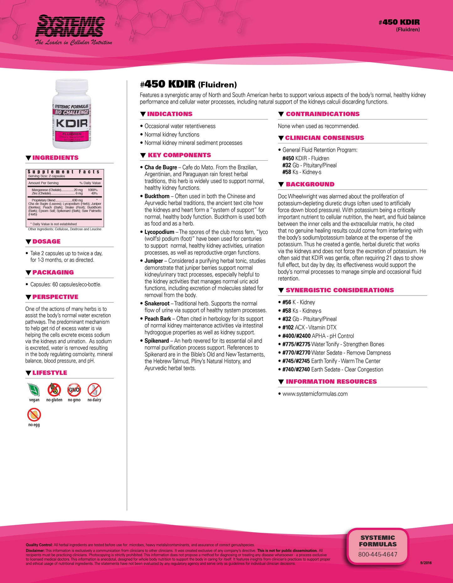 KDIR Fluidren, 60 Capsules