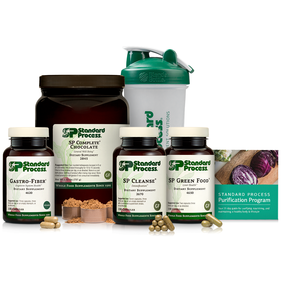 Purification Product Kit with SP Complete® Chocolate and Gastro-Fiber®, 1 Kit with SP Complete Chocolate and Gastro-Fiber