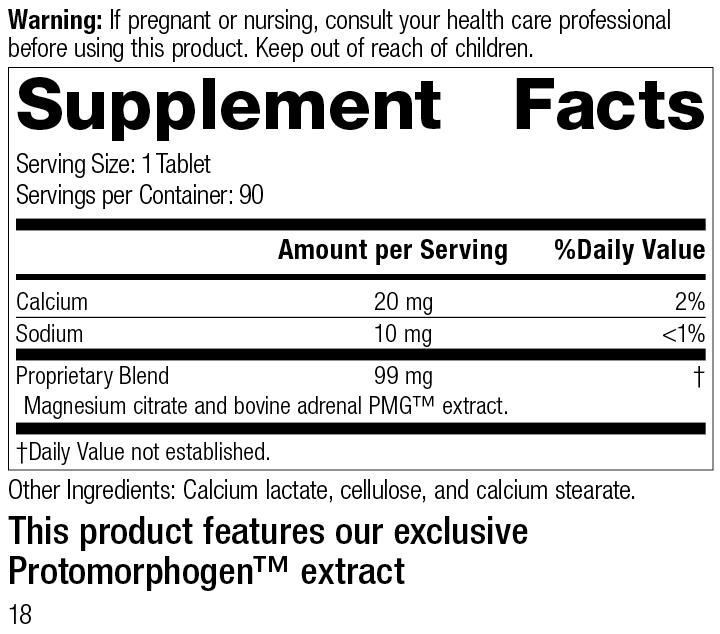 Drenatrophin PMG®, 90 Tablets, Rev 17 Supplement Facts