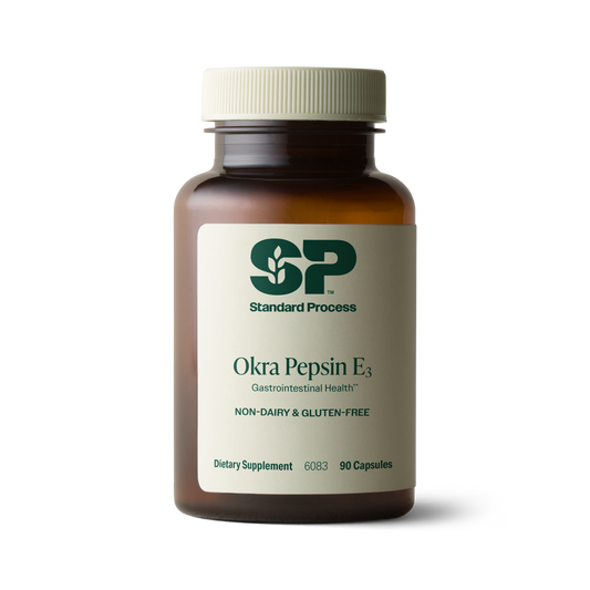 Okra Pepsin E3, 90 Capsules