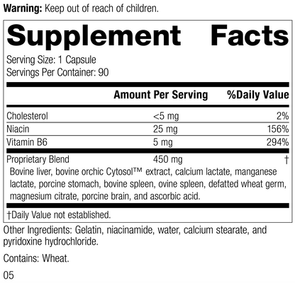Orchex®, 90 Capsules, Rev 05, Product Label