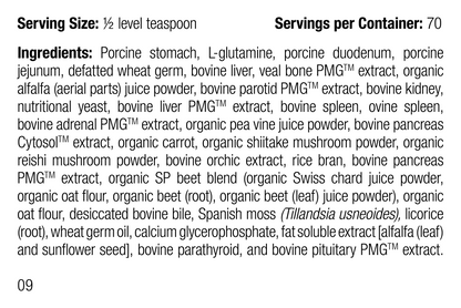 supplement fact label