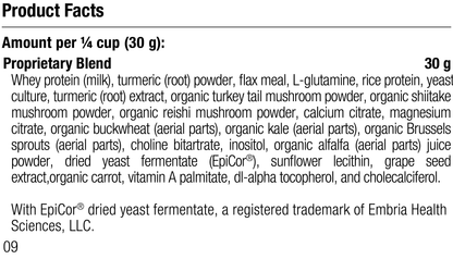 Equine Immune Support, Rev 06 Supplement Facts