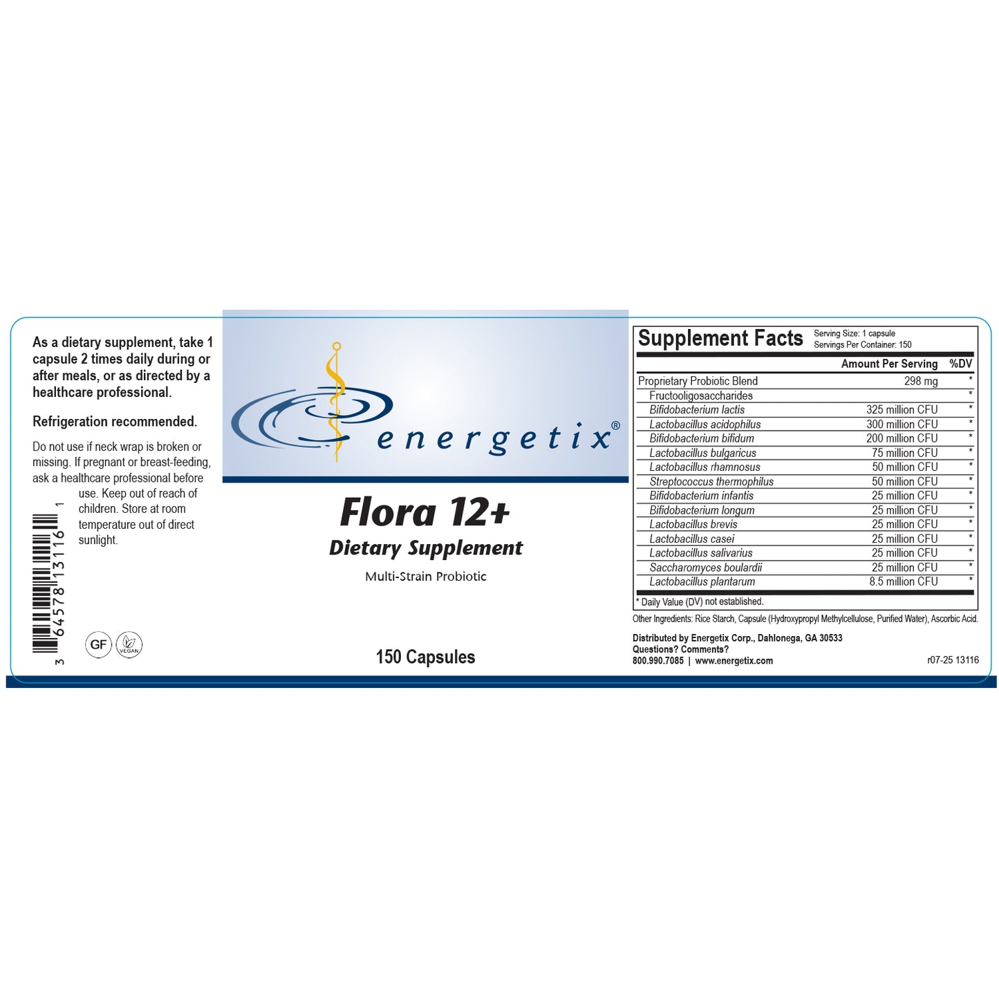 Flora 12+ 150 Capsules