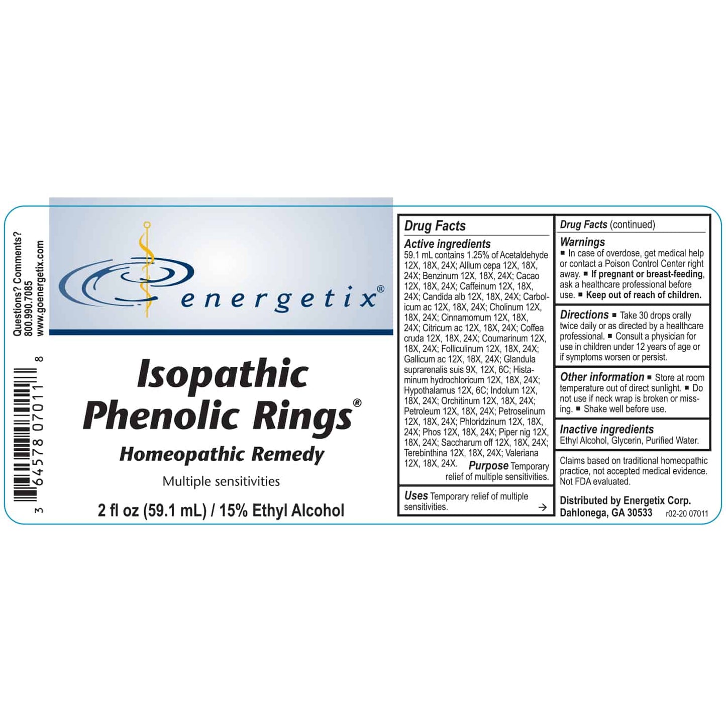 Isopathic Phenolic Rings®