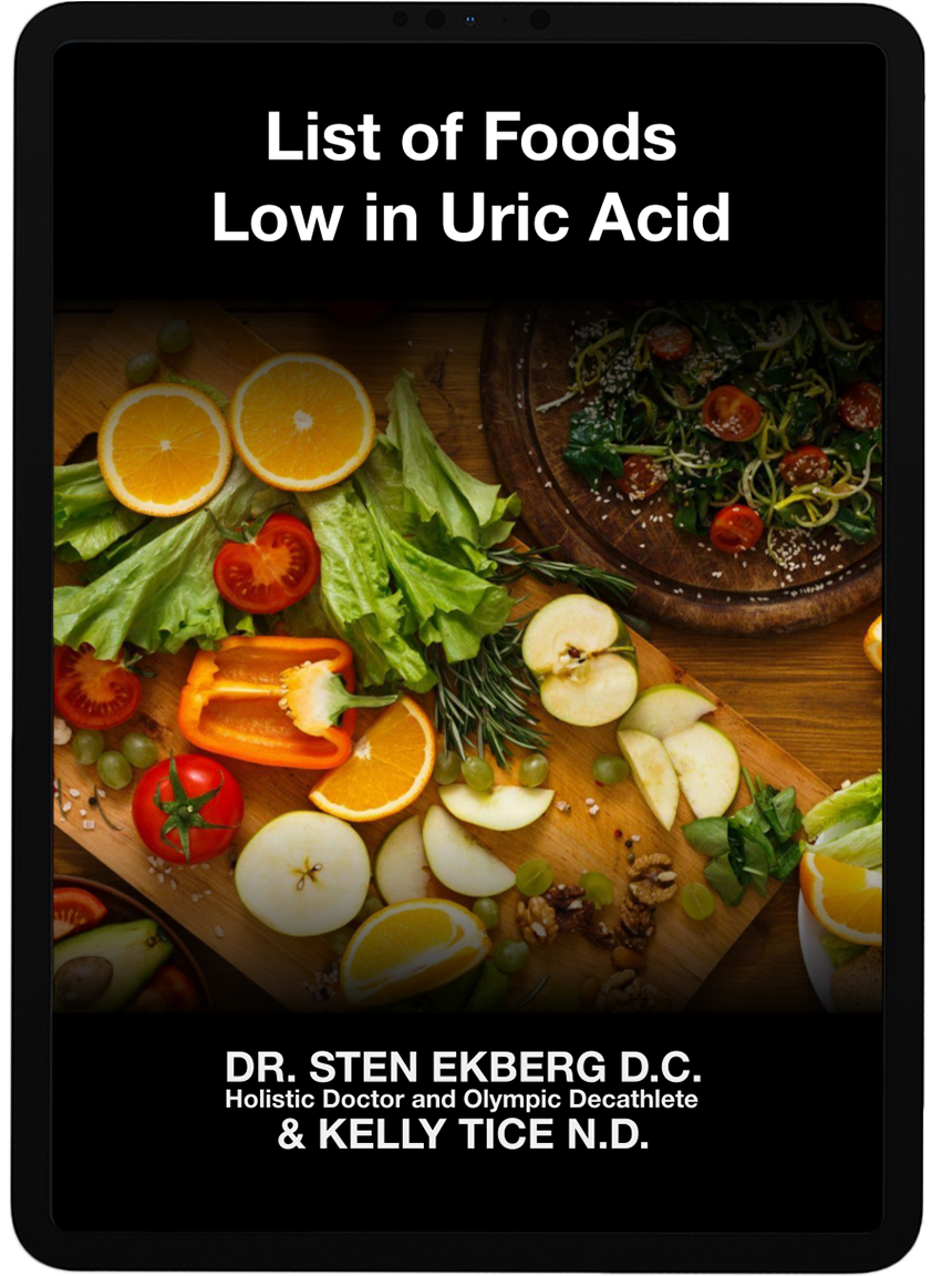 List of Foods Low in Uric Acid eBook by Dr. Sten Ekberg and Kelly Tice N.D.