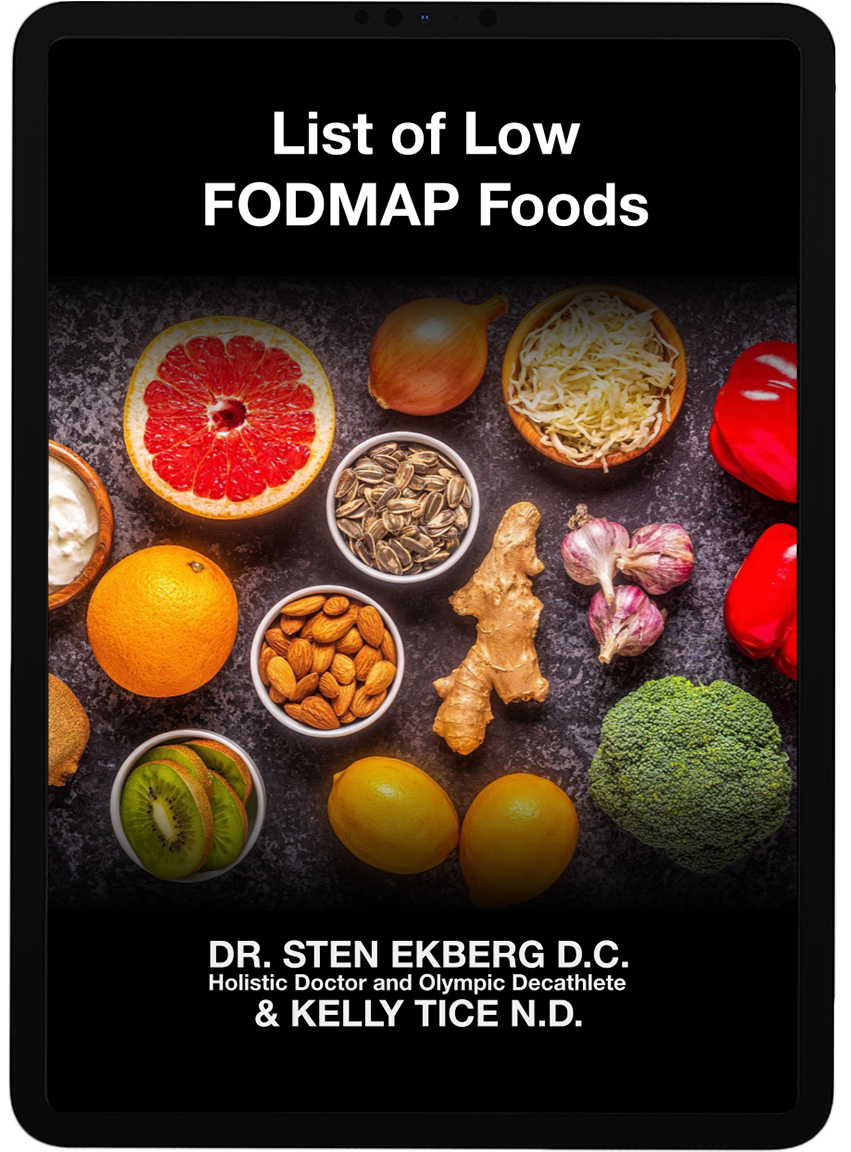 List of Low FODMAP Foods eBook by Dr. Sten Ekberg and Kelly Tice N.D.