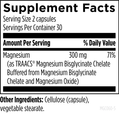 Magnesium Glycinate Complex, 60 Caps
