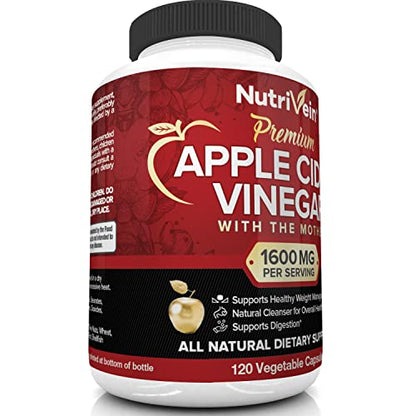 Apple Cider Vinegar Capsules with Mother - NutriVein